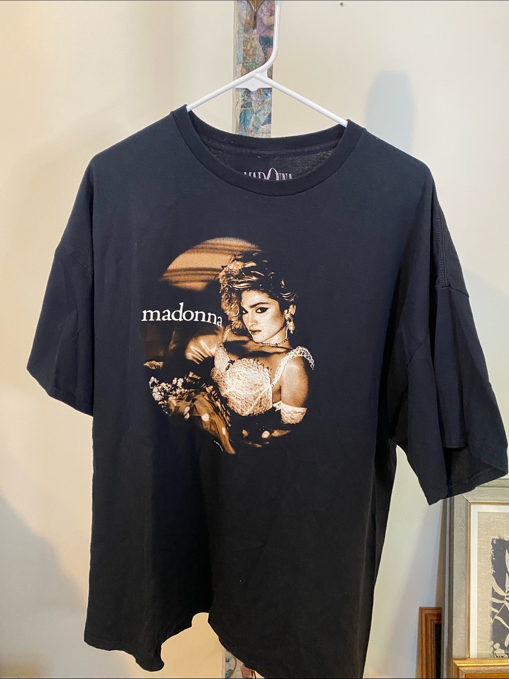 Madonna The Celebration Tour 2023-2024 Black Tee with Sepia Madonna Photo Print